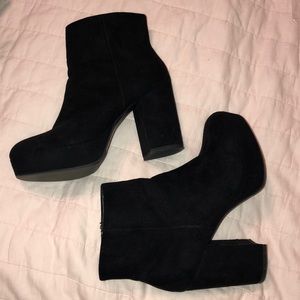 Mossimo Platform Black Booties